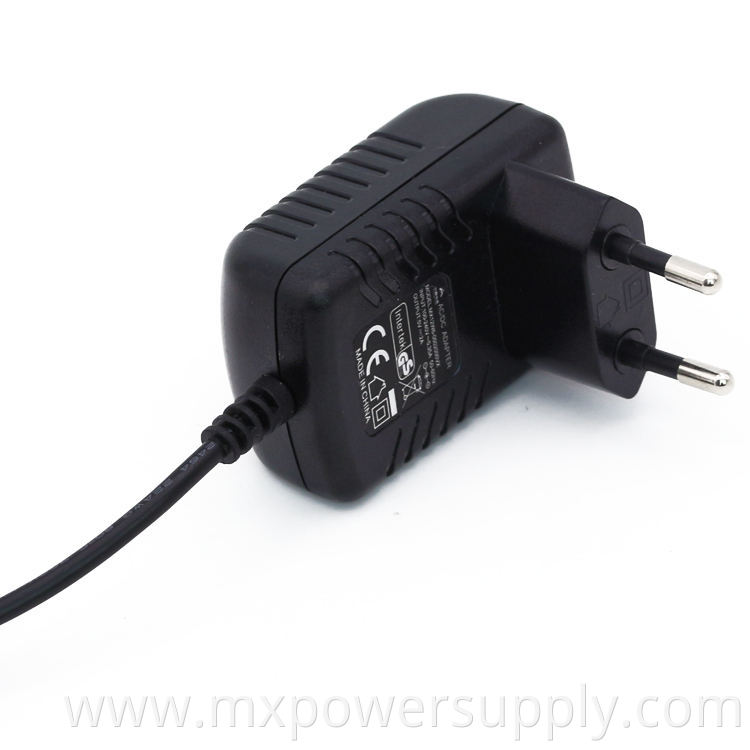 Bis certification india plug power adapter 5V 9v 12v 1a for security product